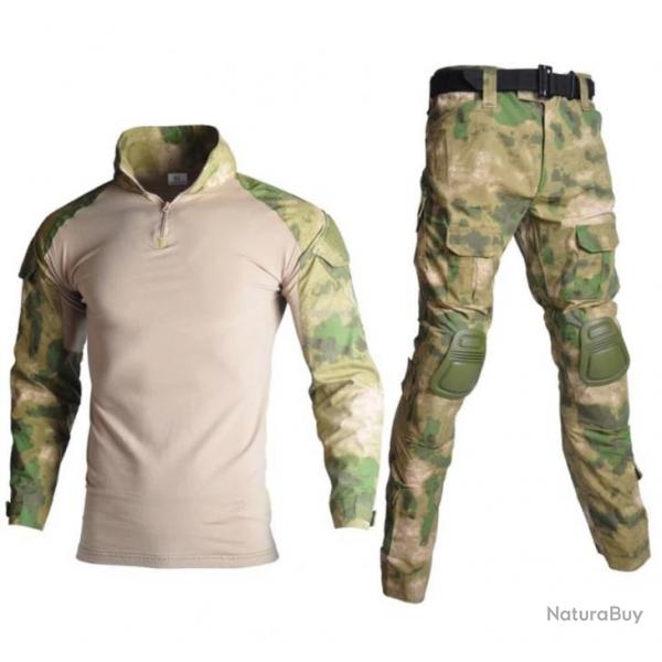 Uniforme Tactique Militaire Camouflage Chemises Pantalons Chasse Coudires Genouillres Vtements