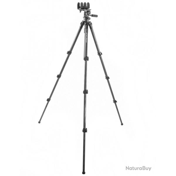 Combo Trpied de tir KJI K800 Carbone avec montage REAPER GRIP