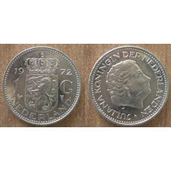 Pays Bas 1 Gulden 1972 Reine Juliana Piece Guldens Hollande Netherlands