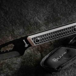 Couteau Pied De Biche Reapr Versa Tac Pry Bar Lame Acier 420 Etui Nylon SHF11015