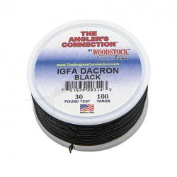 Woodstock Dacron IGFA Black 100 YDS 30lb