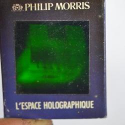 Allumettes collector Philip Morris l'espace holographique