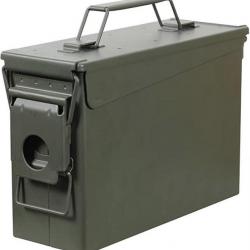 Boîte à munitions en métal 30 Cal - Cartouches de chasse - Objets de valeur
