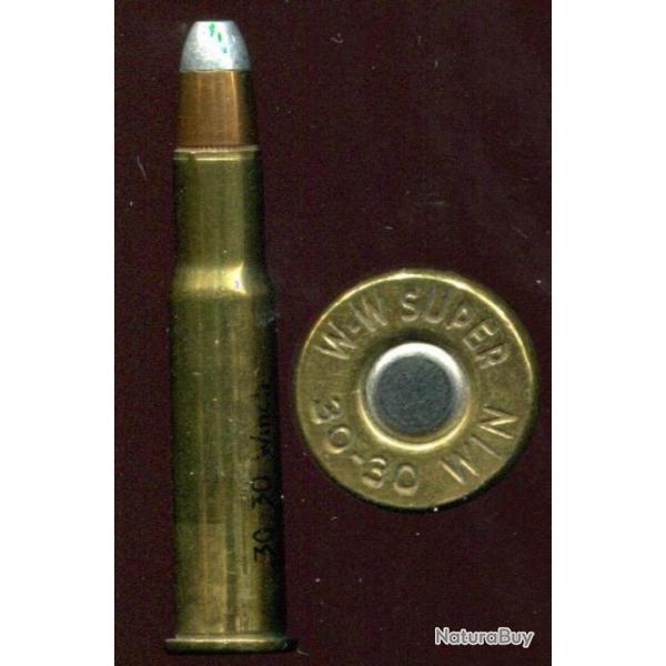 .30-30 Winchester - WW SUPER - balle cuivre pointe aluminium
