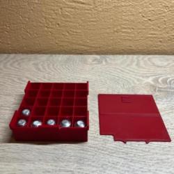 Lot de 4 boites rouge + 1 offerte pour 25 balles ronde ou ogivale calibre 50 poudre noire