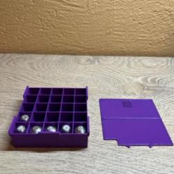 Lot de 4 boites violette + 1 offerte pour 25 balles ronde ou ogivale calibre 50 poudre noire