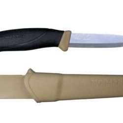 COUTEAU CAMPANION DESERT MORAKNIV ACIER INOXYADABLE LAME 10 CM AVEC ETUI DE PROTECTION
