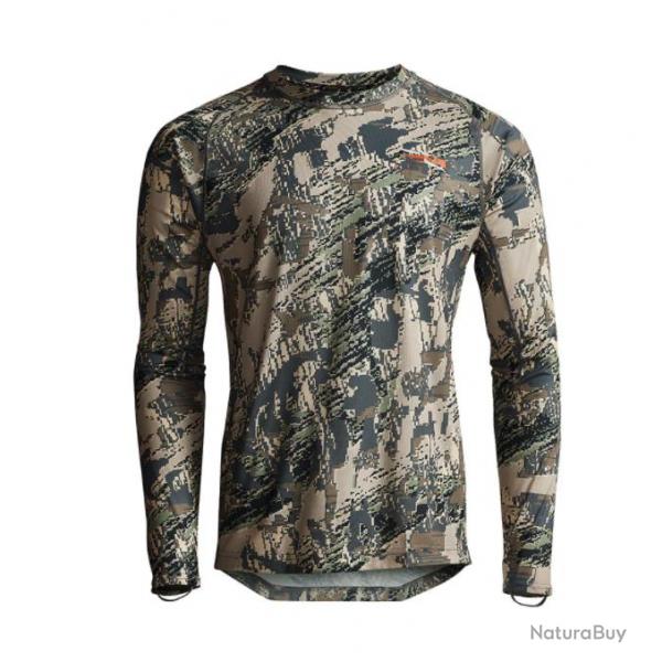 T Shirt Core Lt Wt Crew LS Optifade Open Country Sitka