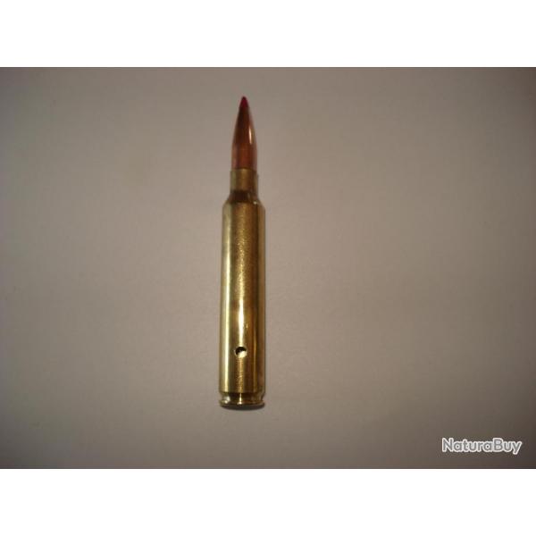 une cartouche de 300 remington ultra magnum neutralise ogive ELDX de hornady pour collection