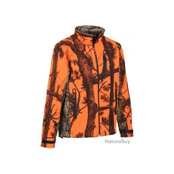 Veste softshell orange GhostCamo B&B PERCUSSION-L