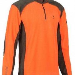 Pull polaire orange PERCUSSION