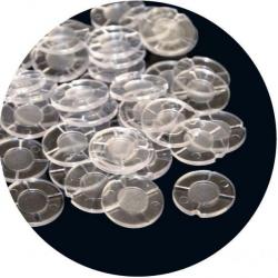 Rondelles en plastique transparent pour cartouches de calibre 12 - 100 pcs