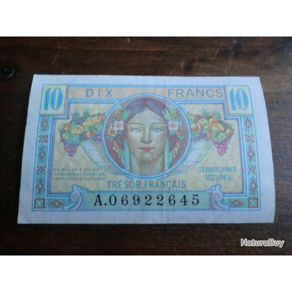 10 francs Trsor franais type 1947 / REF A 06922645