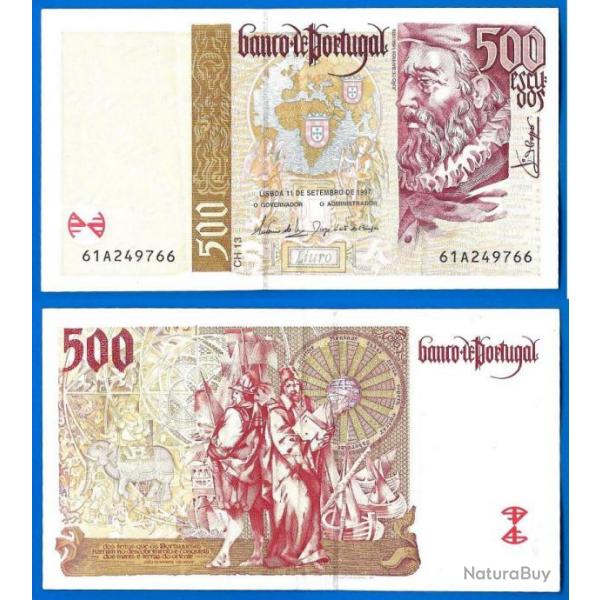 Portugal 500 Escudos 1997 De Barros Billet Escudo Avant Euro