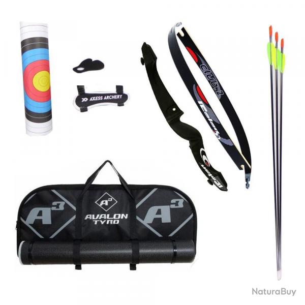 Kit arc de loisir Rolan Club 2 complet pour dbutant Gaucher (LH) Bleu clair 62" 16 lbs