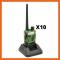 petites annonces chasse pêche : Talkie walkie VHF/UHF 144-146/430-440MHZ - FM radio - Bi bande - Lot de 10 - Camouflage