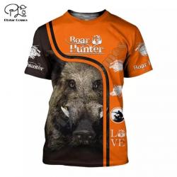 SUPERBE : T - Shirts  Impression 3 D, Motif Sanglier N2