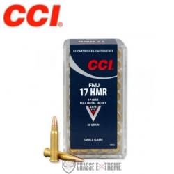 50 Cartouches CCI Cal 17 Hmr 20Gr FMJ