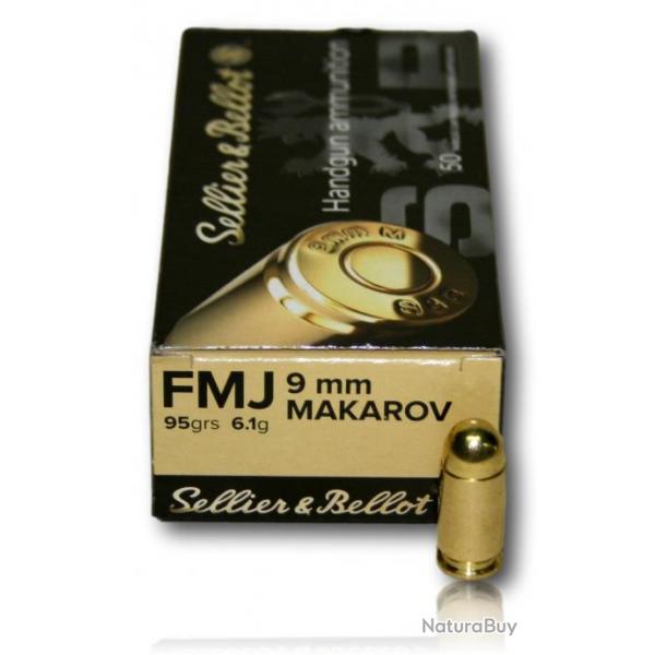 9 MM MAKAROV FMJ SB 95 GR BTE 50