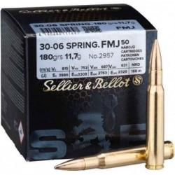 Sellier & Bellot cal.30-06 Sprg FMJ 180 grains - 11.7 grammes /50