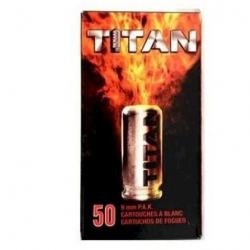 Cartouche à Blanc 9mm Titan Perfecta par 50