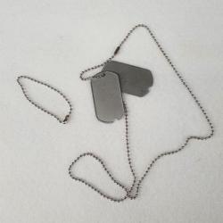 Plaques d'identification us WW2 DOG TAG (reproduction)