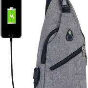 Sac De Poitrine Pour Homme Sac À Bandoulière En Tissu Oxford Sac Messenger - Bagagerie