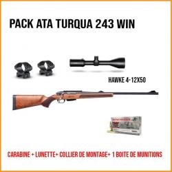 PackCARABINE A VERROU ATA ARMS TURQUA BOIS FILETEE 243 WIN Montage médium