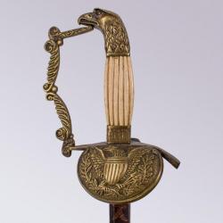 Epée d'Officier Américain à Tête d'Aigle Circa 1820
