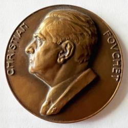 Médaille bronze Christian Fouchet (ministre Général de Gaulle)