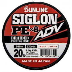 Sunline Siglon ADV PE X8 20lb Multicolore