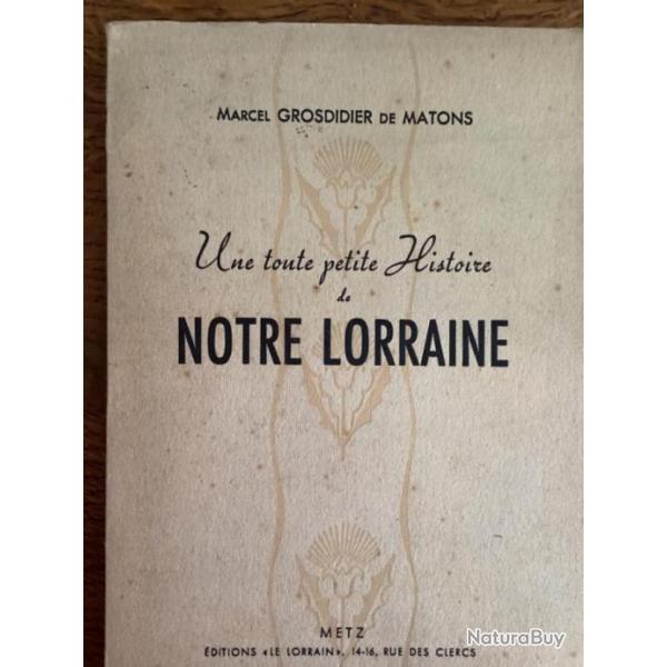 Livre Une toute petite histoire de Lorraine Marcel GROSDIDIER