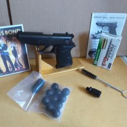 NEW POLICE (réplique WALTHER PPK) 9mm PAK  + adaptateurs fusée + self gomm
