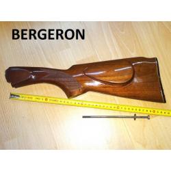 crosse à joue vernie fusil BERGERON + plaque de couche - VENDU PAR JEPERCUTE (D22E1347)