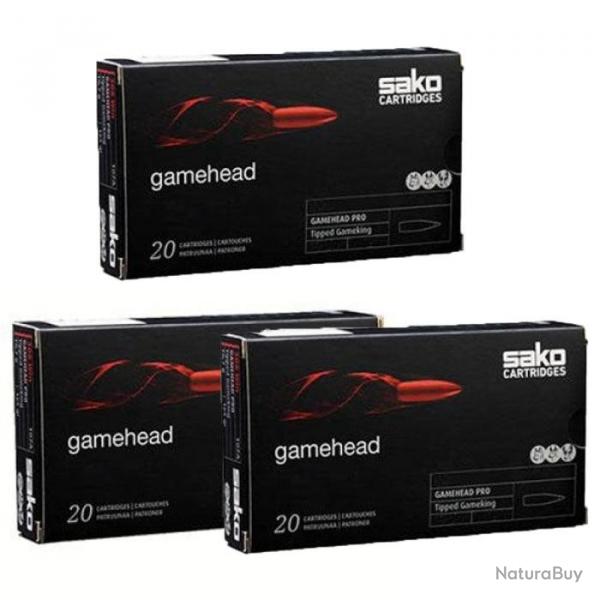 Balles Sako GameHead Soft Point - Cal. 222 Rem - 50 / 3.2 / Par 3