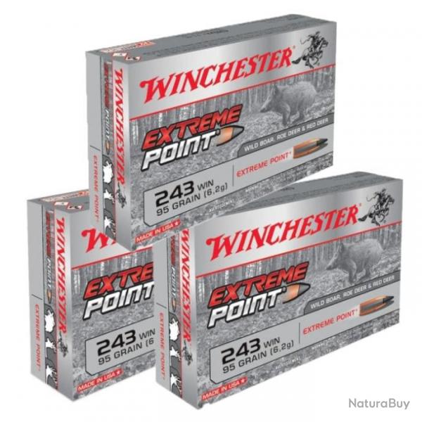 Balles Winchester Extreme Point - Cal. 243 Win - 243 win / Par 3