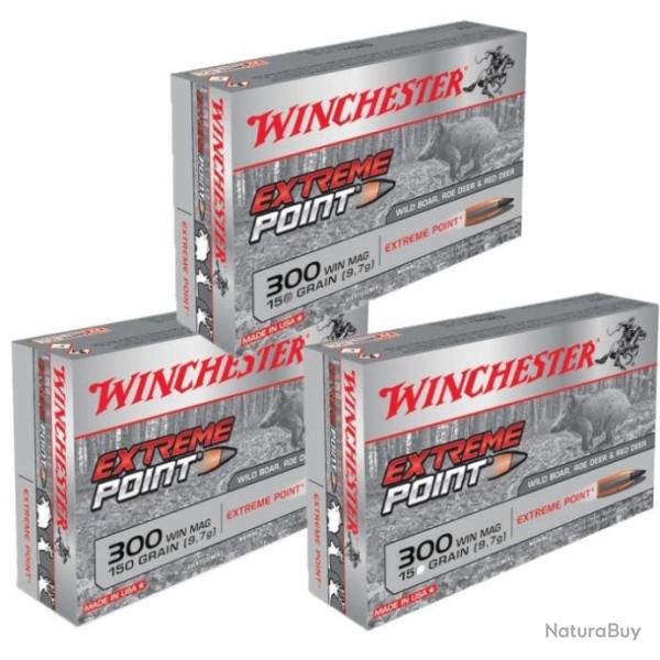 Balles Winchester Extreme Point - 300 Win MAG / 150 / Par 3