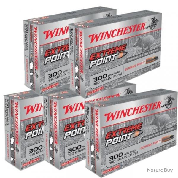 Balles Winchester Extreme Point - 300 Win MAG / 180 / Par 5