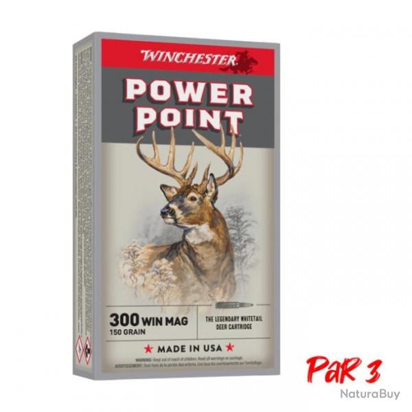Balles Winchester Power Point - 300 Win MAG / 150 / Par 3