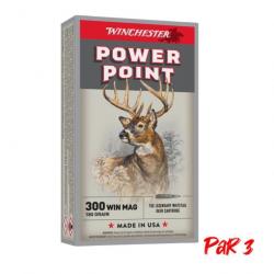 Balles Winchester Power Point - Cal. 300 Win. Mag. - 300 Win MAG / 180 / Par 3