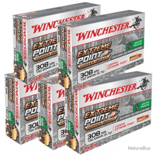 Balles Winchester Extreme Point Lead Free - Cal 308 Win Mag - 308 Win MAG / Par 5
