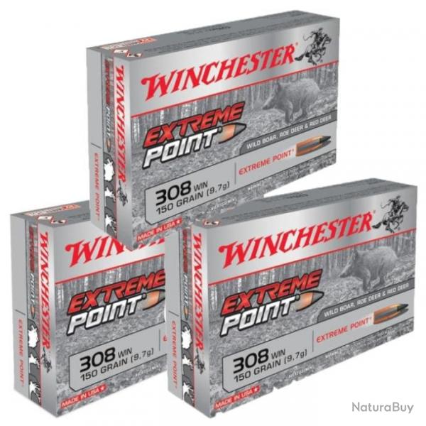 Balles Winchester Extreme Point - Cal 308 Win Mag - 308 Win MAG / Par 3
