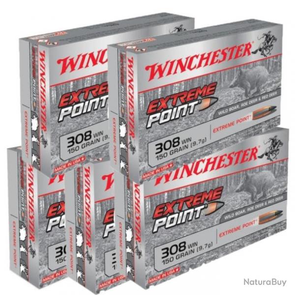 Balles Winchester Extreme Point - Cal 308 Win Mag - 308 Win MAG / Par 5