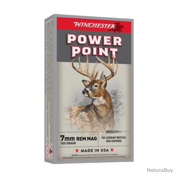 Balles Winchester Power Point - Cal. 7 RM - 7 RM / 150 / Par 5