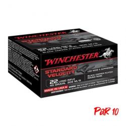 Balles Winchester Velocity Black Copper Plated Round Nose Plinking - - Par 10 / 22LR / 45