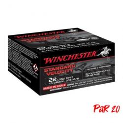 Balles Winchester Velocity Black CP - Cal. 22LR - Par 20 / 22LR / 45