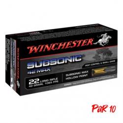 Balles Winchester Subsonic Max - Cal. 22LR - 22LR / Par 10