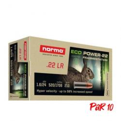Balles Norma Eco Power - Cal. 22LR - 22LR / Par 10 / 24
