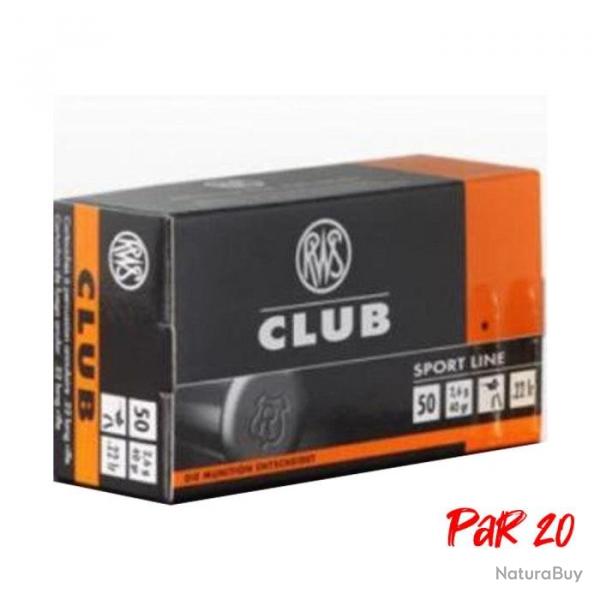 Balles RWS club - Cal. 22LR - 22LR / Par 20 / 40