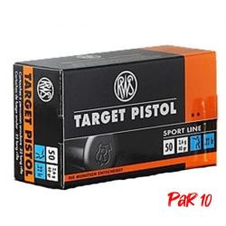 Balles RWS Target Pistol  - Cal. 22LR - 22LR / Par 10 / 40